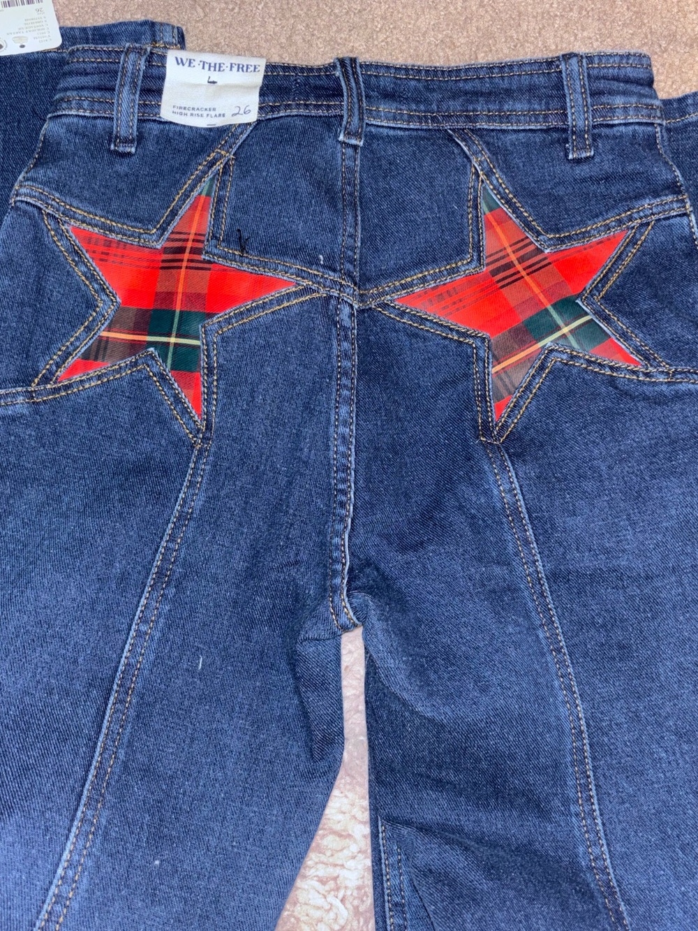 NWT Free People- We The Free Firecracker Flare Jeans